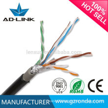 China Supplier Ethernet Lan Network Cable Black Waterproof Cat5e STP Outdoor Cable